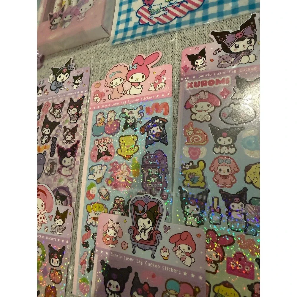 10 pc bundle lot Sanrio Hello Kitty Friends Stationery Stickers Set cute kawaii